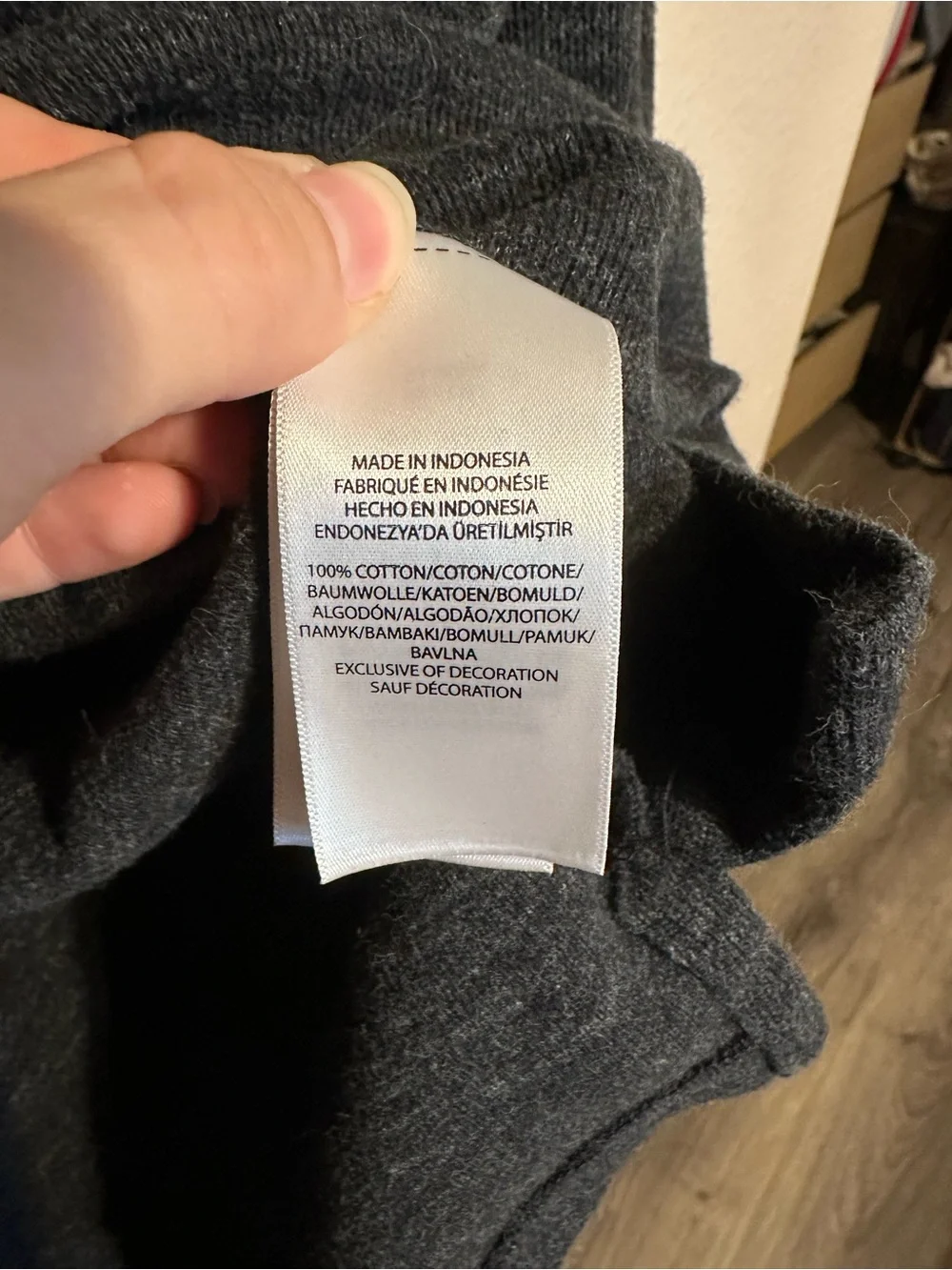 Polo by Ralph Lauren Dark Charcoal Half-Zip Sweater with Logo